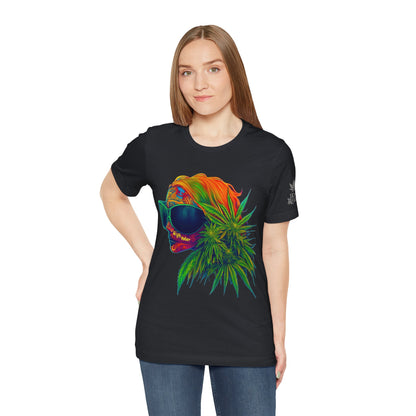 Neon Dreams Tee - Premium Airlume Cotton Cannabis Culture Psychedelic Profile Art