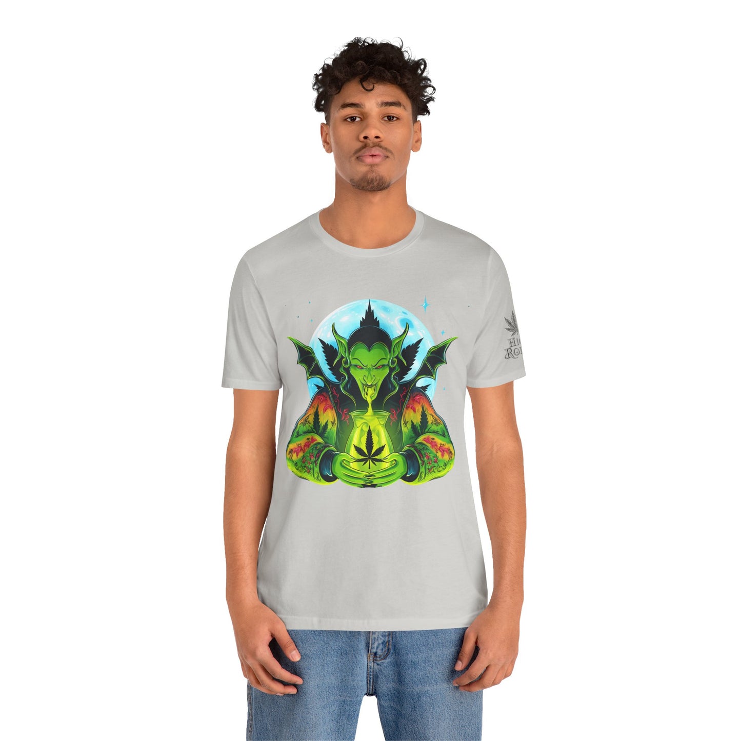 Mystic Dragon Guardian Cannabis Meditation T-Shirt - Premium Psychedelic 420 Apparel