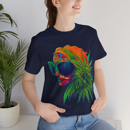 Neon Dreams Tee - Premium Airlume Cotton Cannabis Culture Psychedelic Profile Art