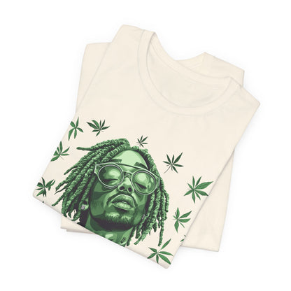 Elevated Vision Green Dream Tee - Premium Airlume Cotton Cannabis Culture Art