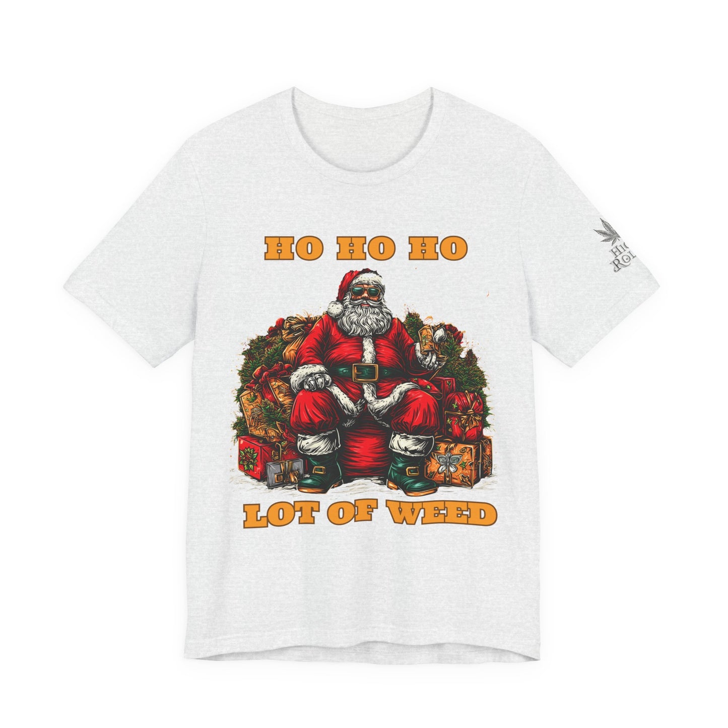 Ho Ho Ho Lot Of Weed Premium Cannabis Christmas T-Shirt