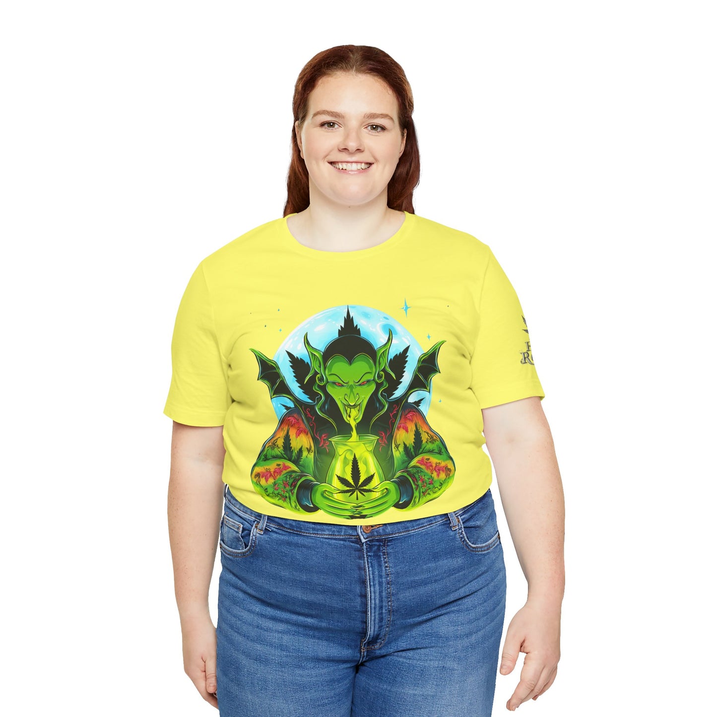Mystic Dragon Guardian Cannabis Meditation T-Shirt - Premium Psychedelic 420 Apparel