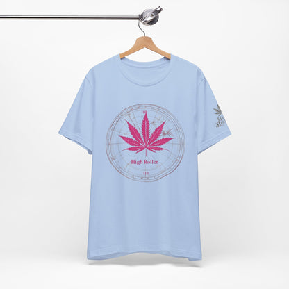 True North Tee - Premium Airlume Cotton Cannabis Culture Compass Navigation Art