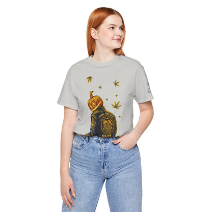 Pumpkin Head HIGH ROLLER Halloween T-Shirt - Premium Cannabis Culture Apparel