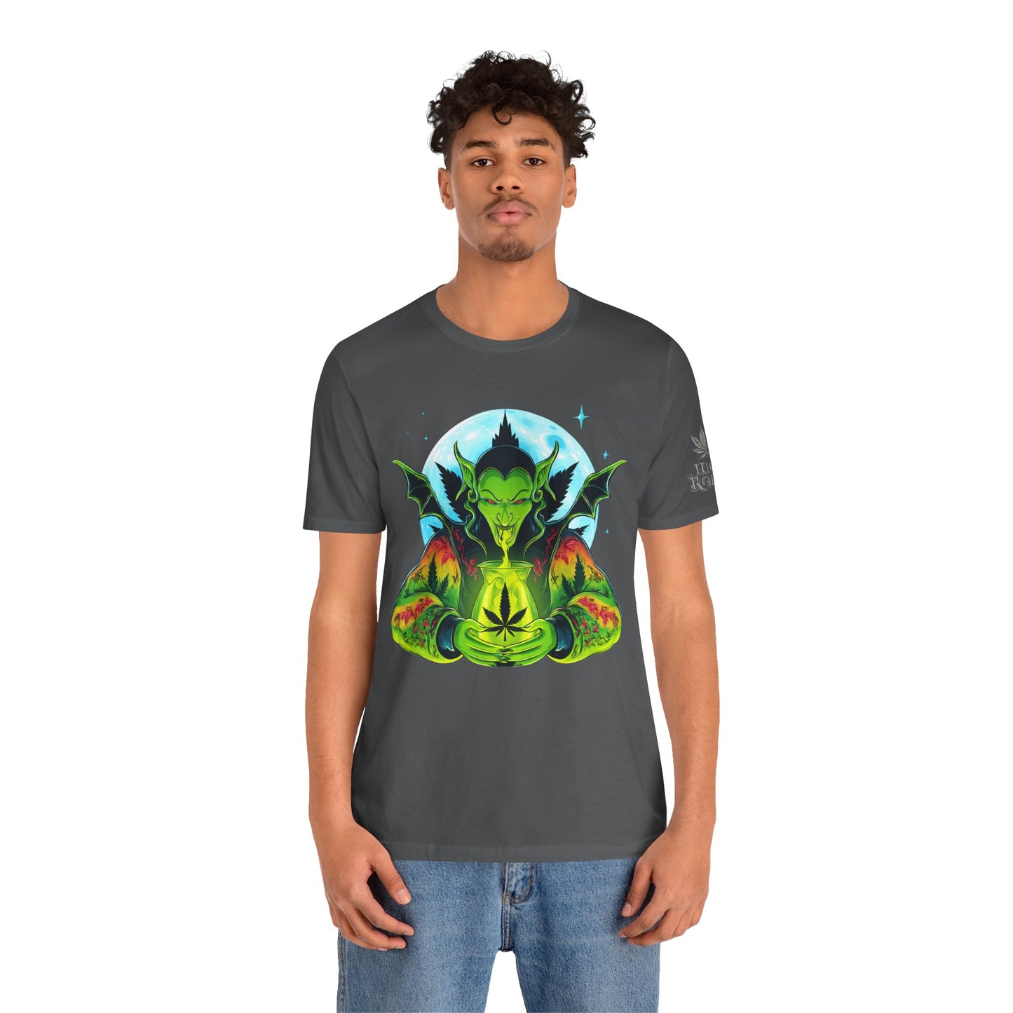 Mystic Dragon Guardian Cannabis Meditation T-Shirt - Premium Psychedelic 420 Apparel