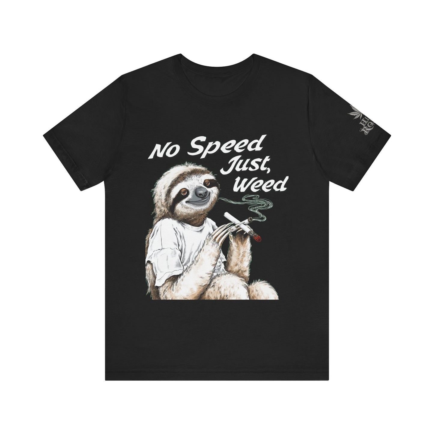 Slow Motion Tee - Premium Airlume Cotton Cannabis Culture Sloth Humor Art
