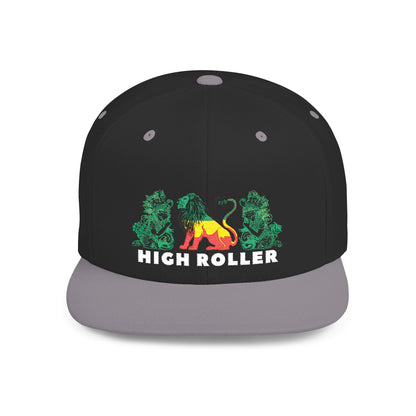 HIGH ROLLER Rastafarian Lion Snapback Cap
