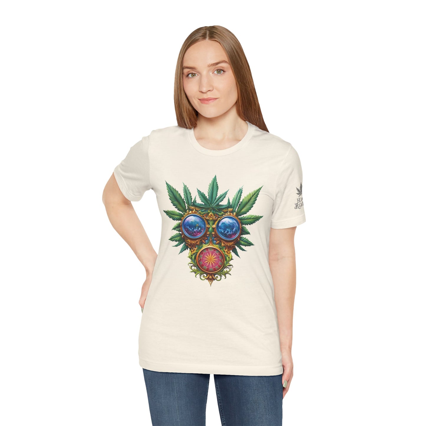 Third Eye Vision T-Shirt - Premium Airlume Cotton Cannabis Kaleidoscope Art Tee