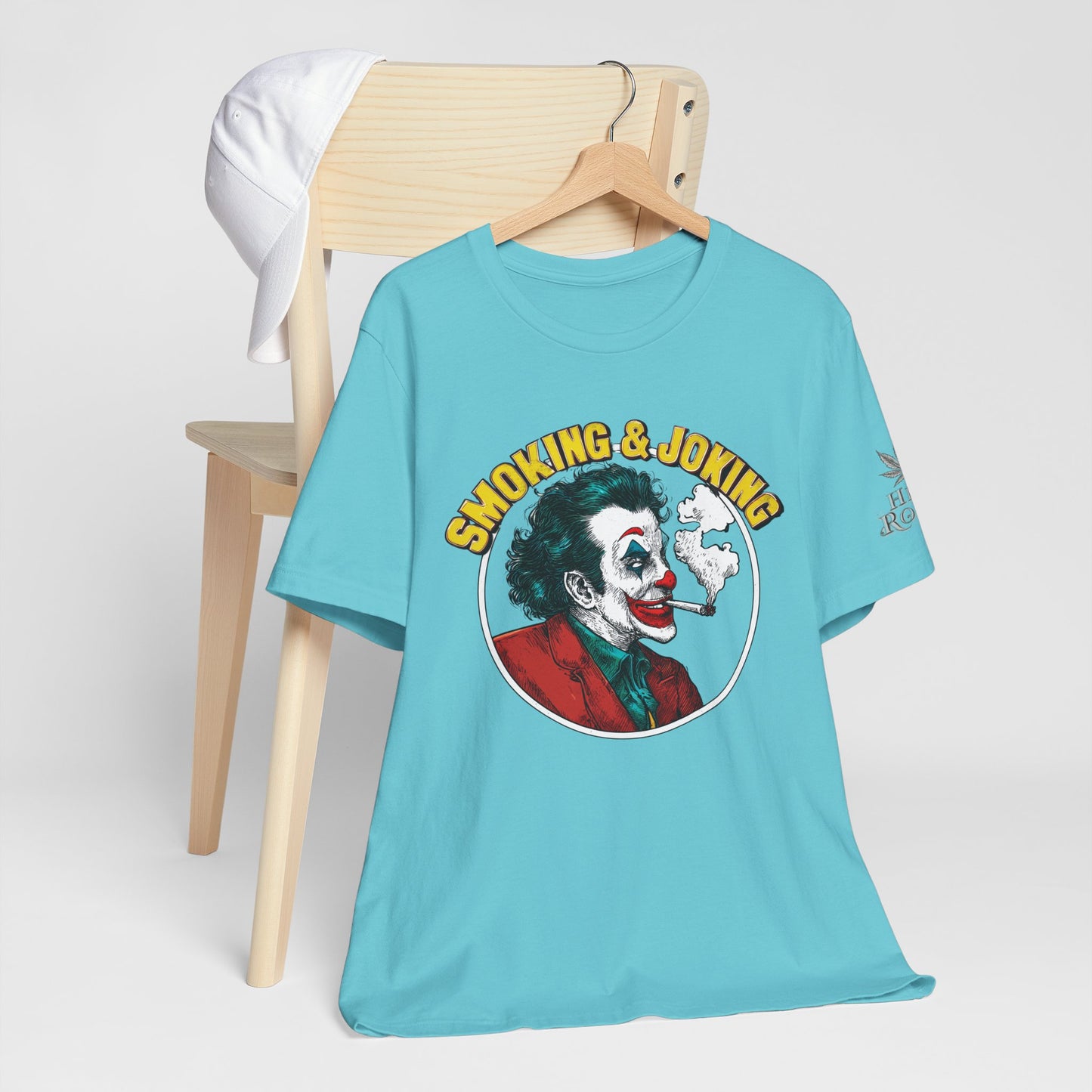 Smoking & Joking T-Shirt - Premium Airlume Cotton Cannabis Villain Pop Art Tee