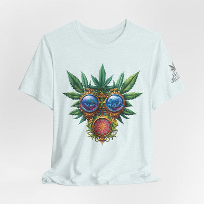 Third Eye Vision T-Shirt - Premium Airlume Cotton Cannabis Kaleidoscope Art Tee