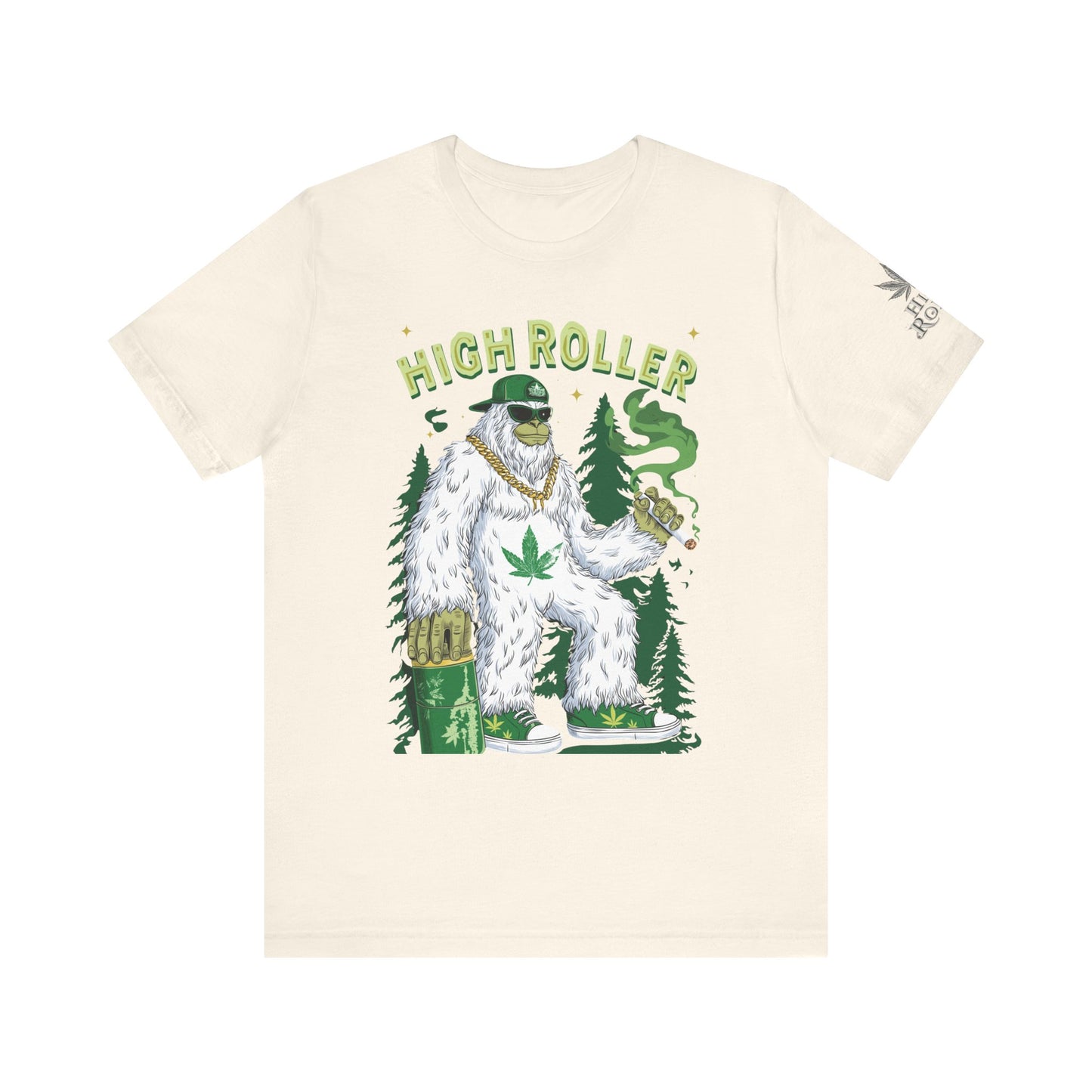Alpine Yeti HIGH ROLLER T-Shirt - Premium Cannabis Mountain Culture Apparel