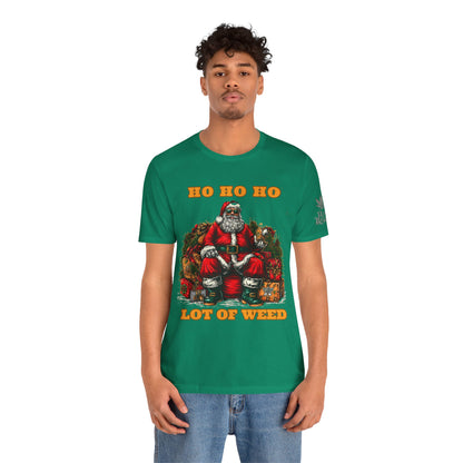 Ho Ho Ho Lot Of Weed Premium Cannabis Christmas T-Shirt