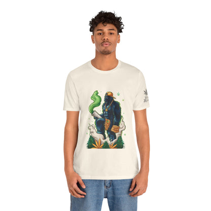 Bigfoot Cannabis Scholar T-Shirt - Premium Sasquatch 420 Lifestyle Apparel