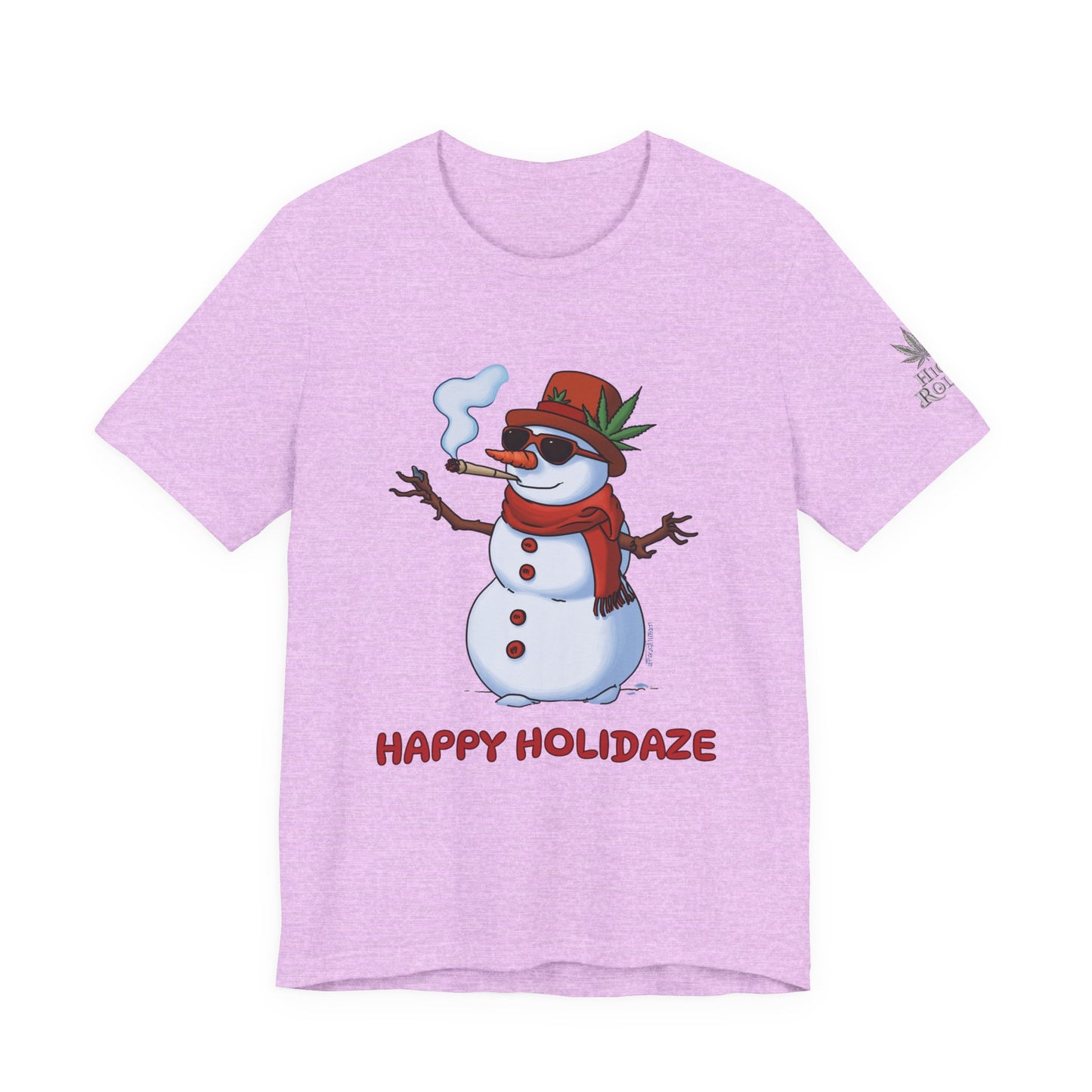 Happy Holidaze Premium Cannabis Christmas T-Shirt