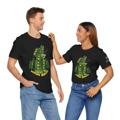 Cannabis Sasquatch Forest King T-Shirt - Premium Bigfoot 420 Lifestyle Apparel"