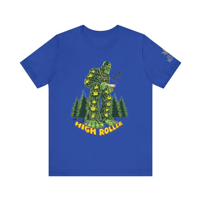 Cannabis Sasquatch Forest King T-Shirt - Premium Bigfoot 420 Lifestyle Apparel"
