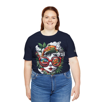 Vision Quest T-Shirt - Premium Airlume Cotton Cannabis Goddess Psychedelic Art Tee