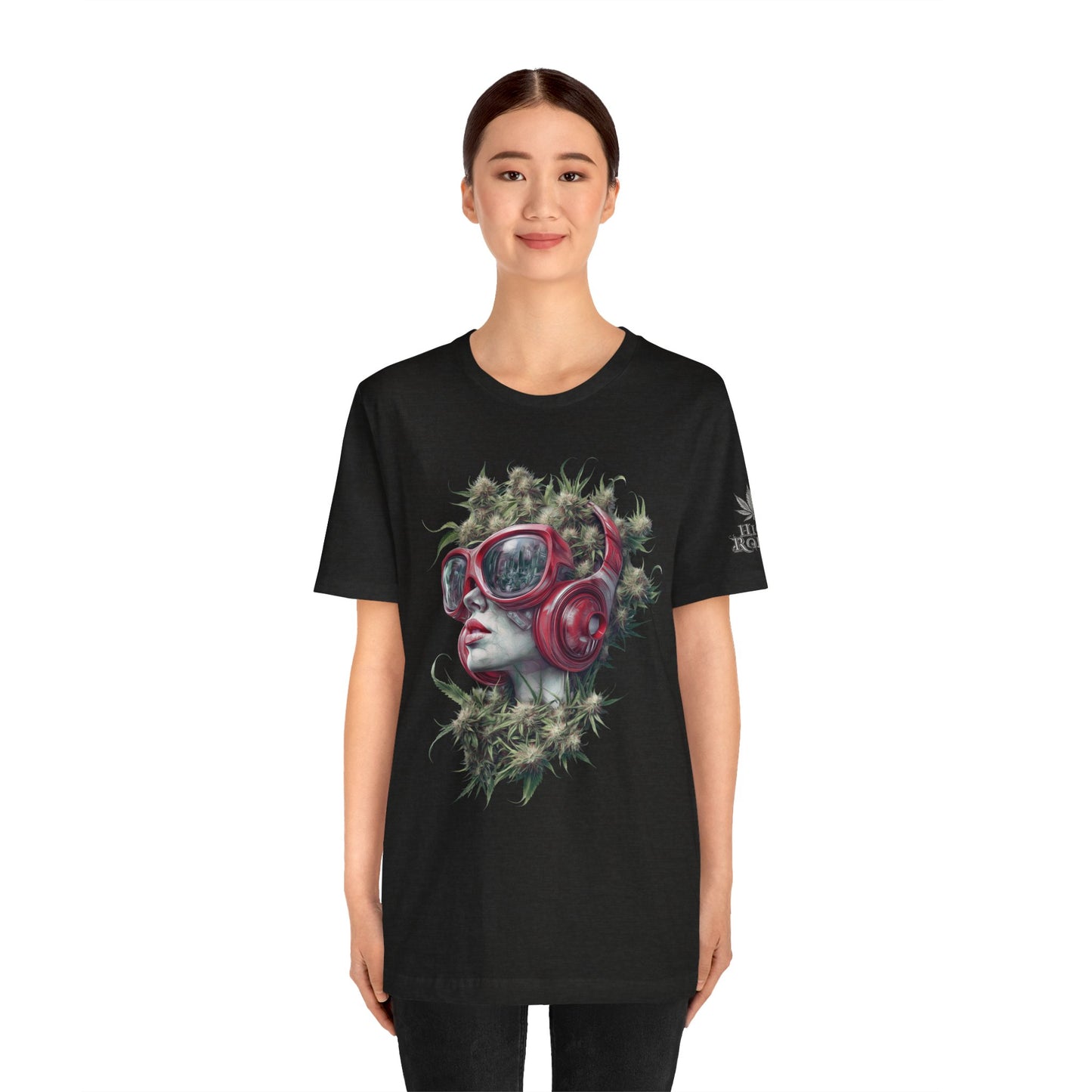 Vibes & Vision Tee - Premium Airlume Cotton Cannabis Culture Surreal Music Art