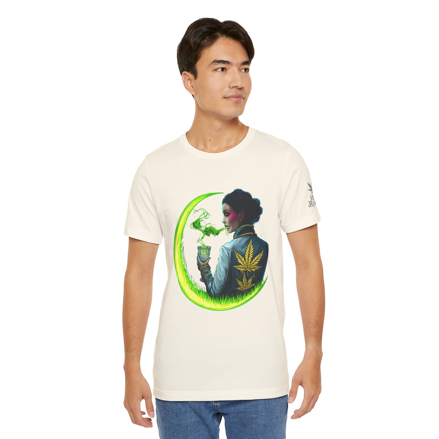 Cannabis Queen Commander T-Shirt - Premium Afrofuturistic 420 Lifestyle Apparel"