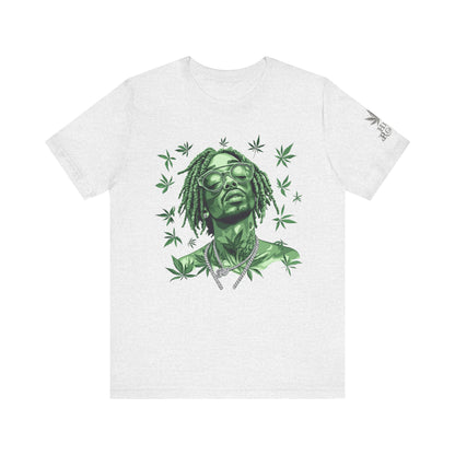 Elevated Vision Green Dream Tee - Premium Airlume Cotton Cannabis Culture Art
