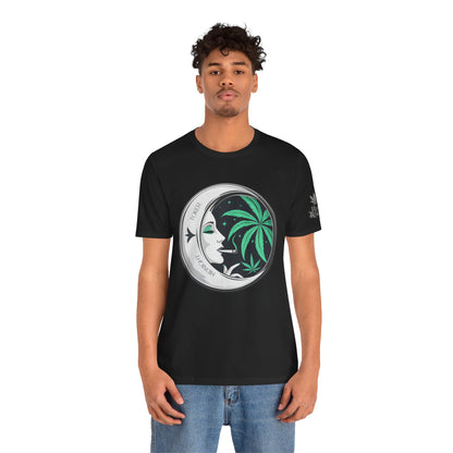 Toker Girl Coin Tee - Vintage Cannabis Portrait Art Design | High Roller