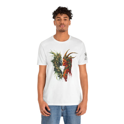 Sacred Union T-Shirt - Premium Airlume Cotton Cannabis Spirits Fantasy Art Tee