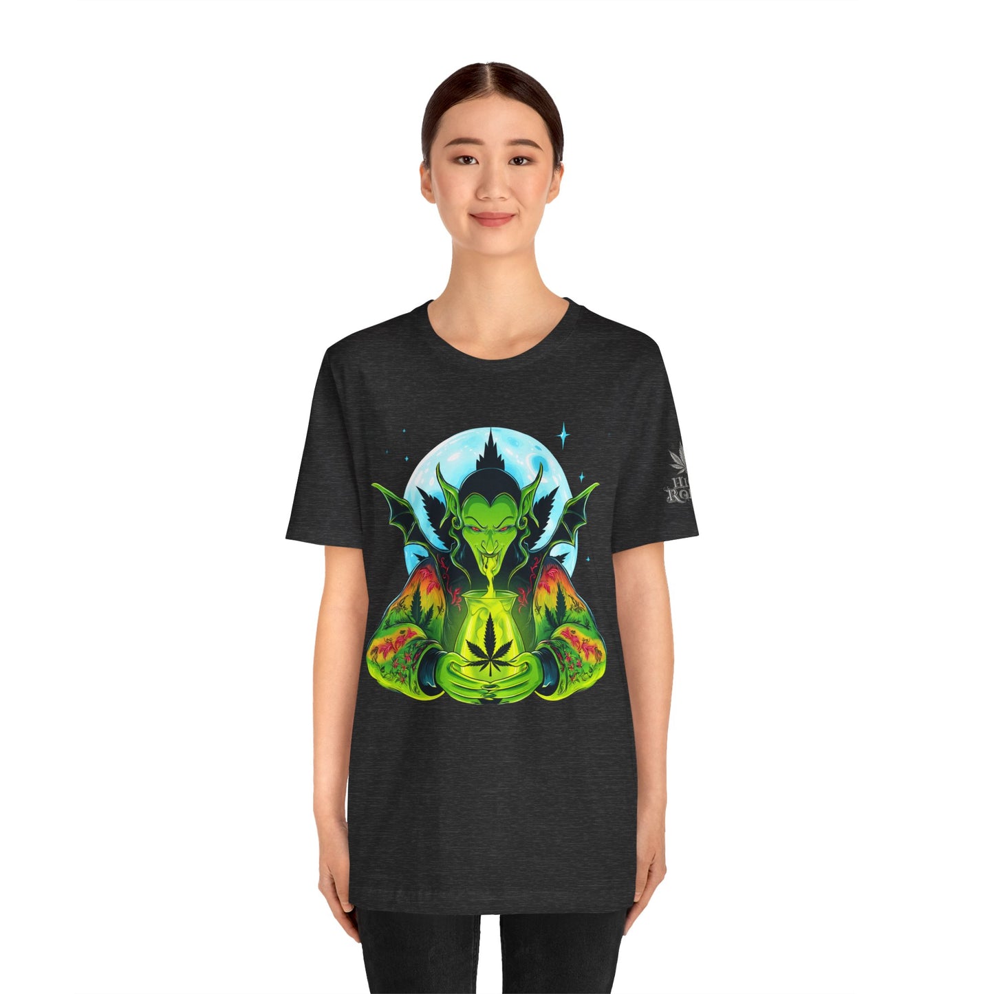 Mystic Dragon Guardian Cannabis Meditation T-Shirt - Premium Psychedelic 420 Apparel