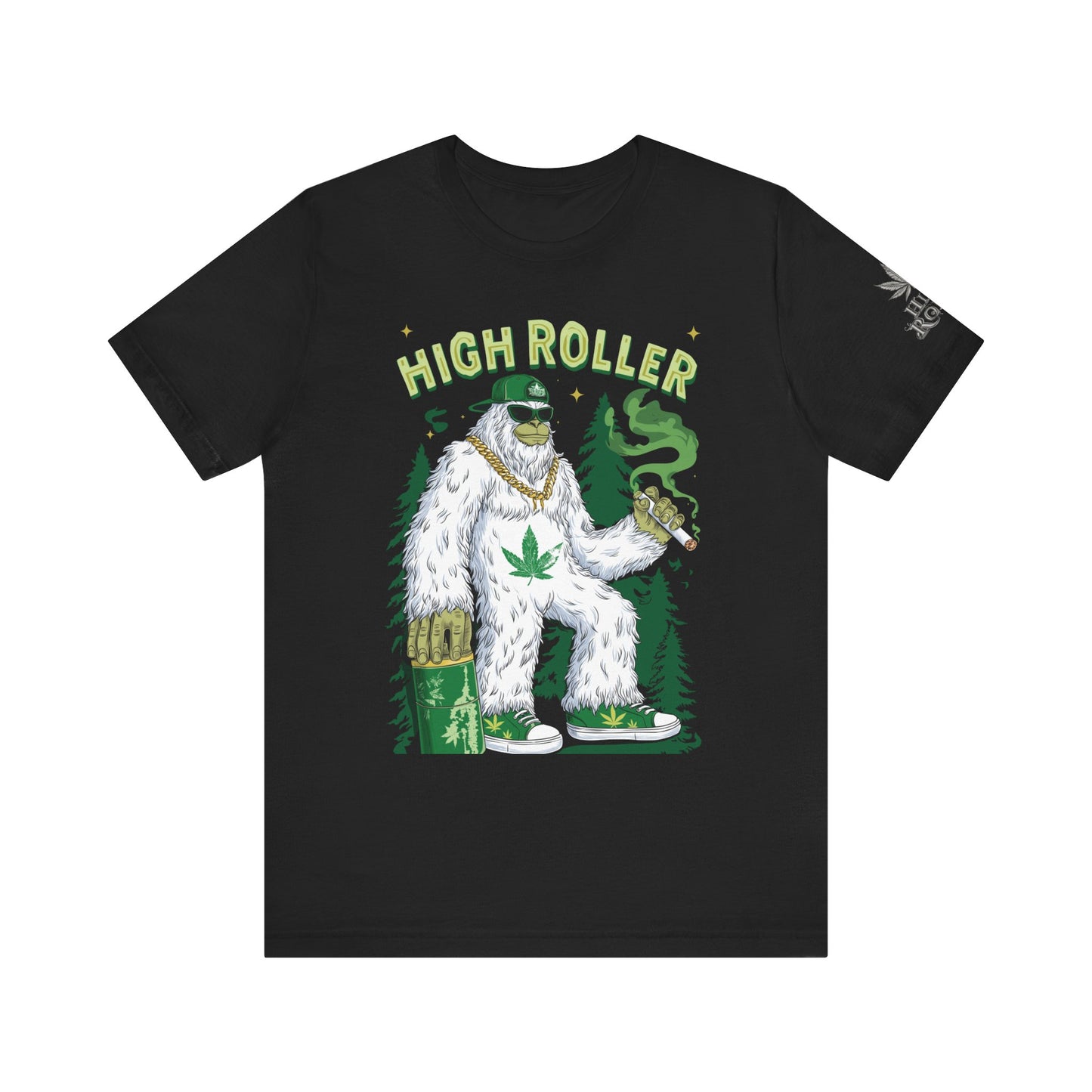 Alpine Yeti HIGH ROLLER T-Shirt - Premium Cannabis Mountain Culture Apparel