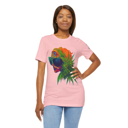 Neon Dreams Tee - Premium Airlume Cotton Cannabis Culture Psychedelic Profile Art