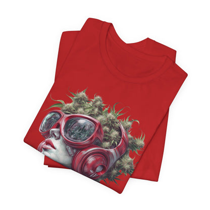 CANNABIS GODDESS TECH™ | PREMIUM FUTURISTIC ART TEE