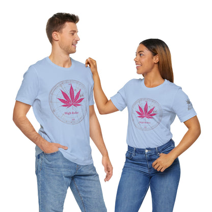 Cannabis Compass Tee - Navigation Leaf Art Design | High Roller