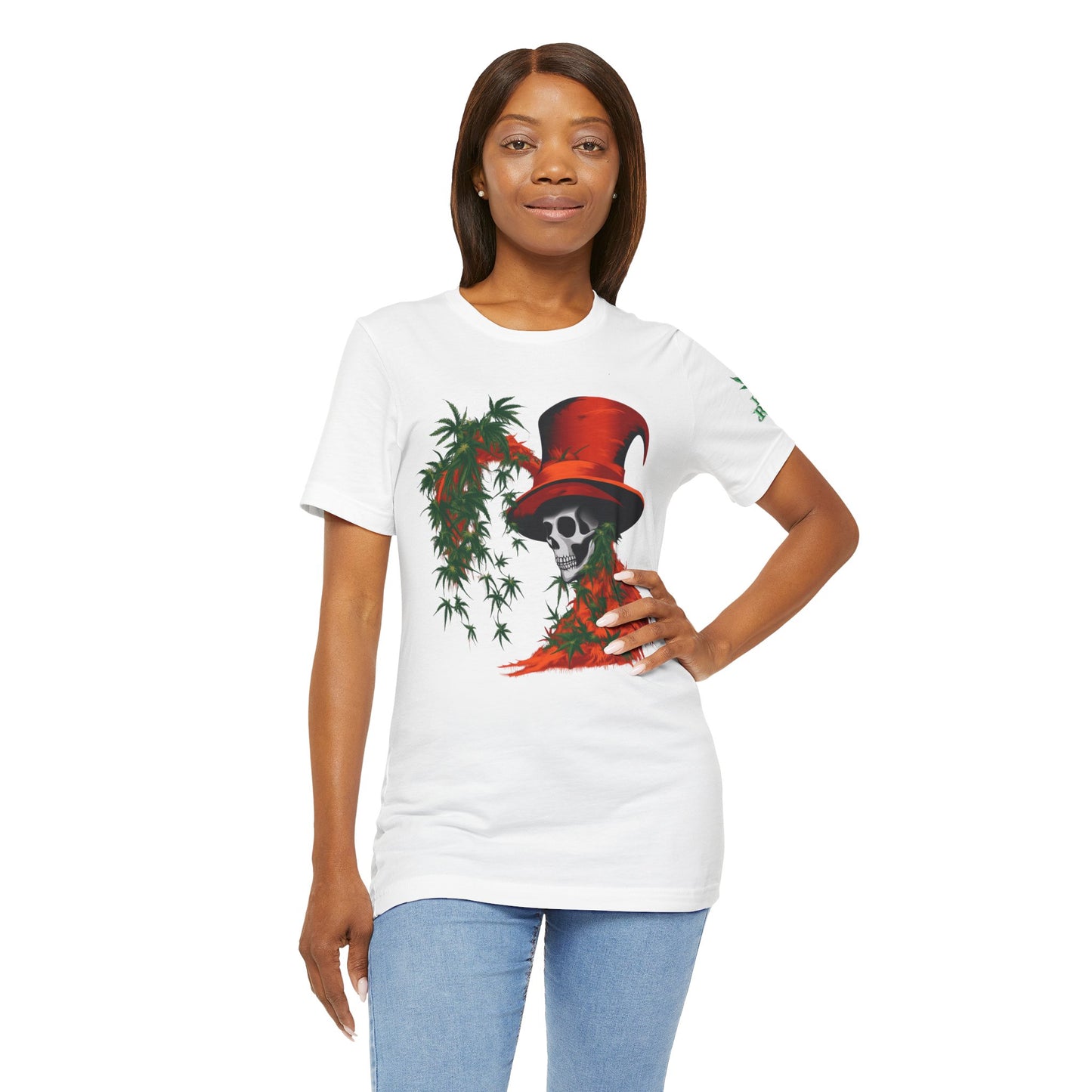 Top Hat Skull Tee - Premium Airlume Cotton Cannabis Culture Victorian Gothic Art