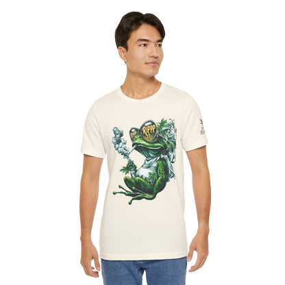 RIPPP IT Cosmic Frog Tee - Premium Airlume Cotton Cannabis Culture Streetwear