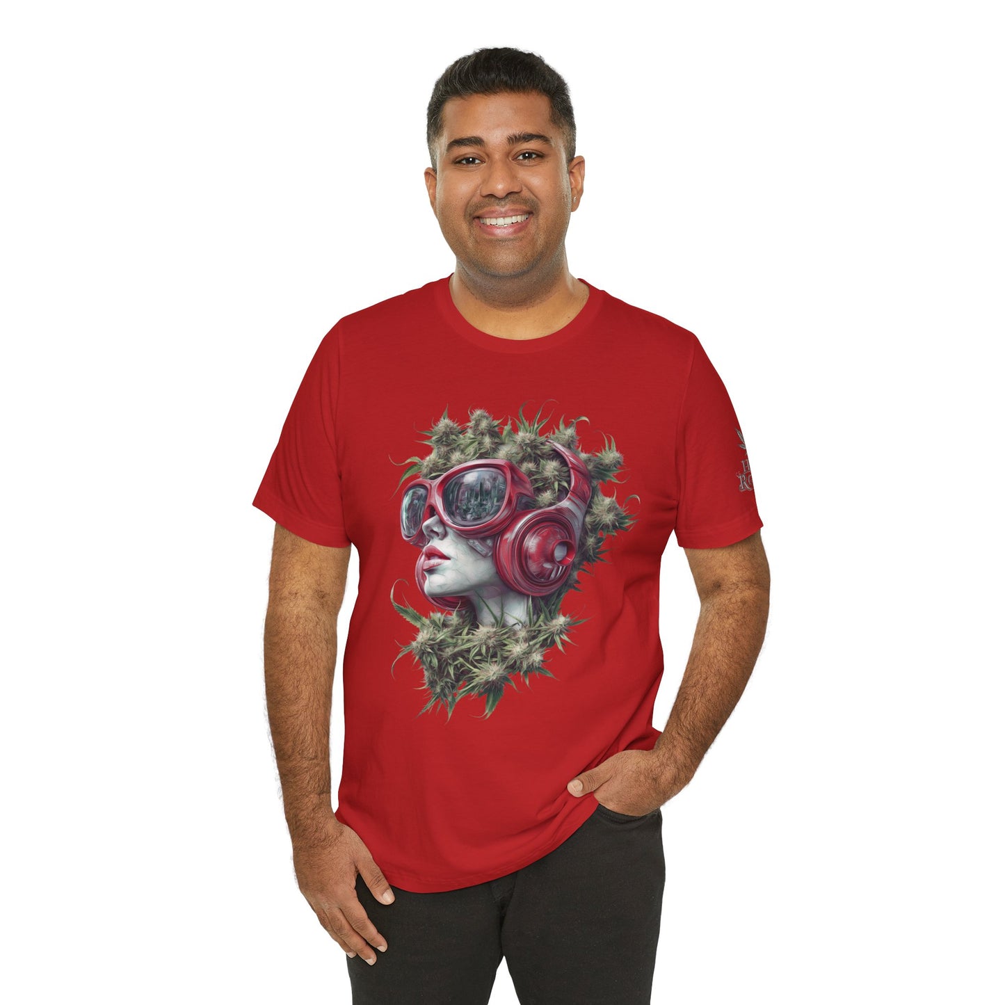 CANNABIS GODDESS TECH™ | PREMIUM FUTURISTIC ART TEE