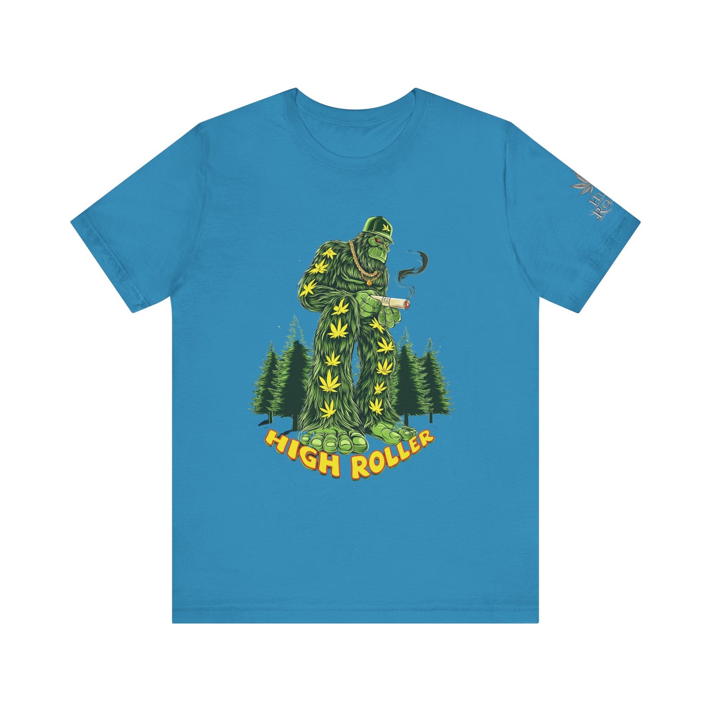 Cannabis Sasquatch Forest King T-Shirt - Premium Bigfoot 420 Lifestyle Apparel"