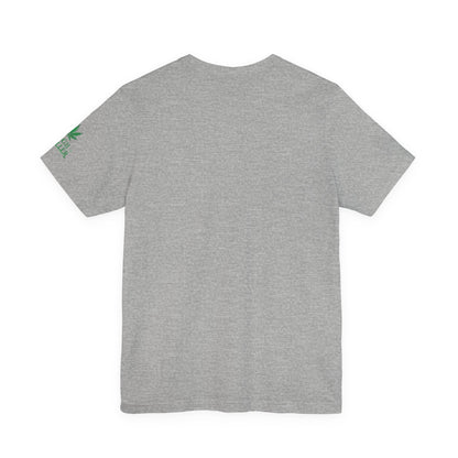 Cannabis Crest Wreath Tee - Botanical Elegance Art Design | High Roller