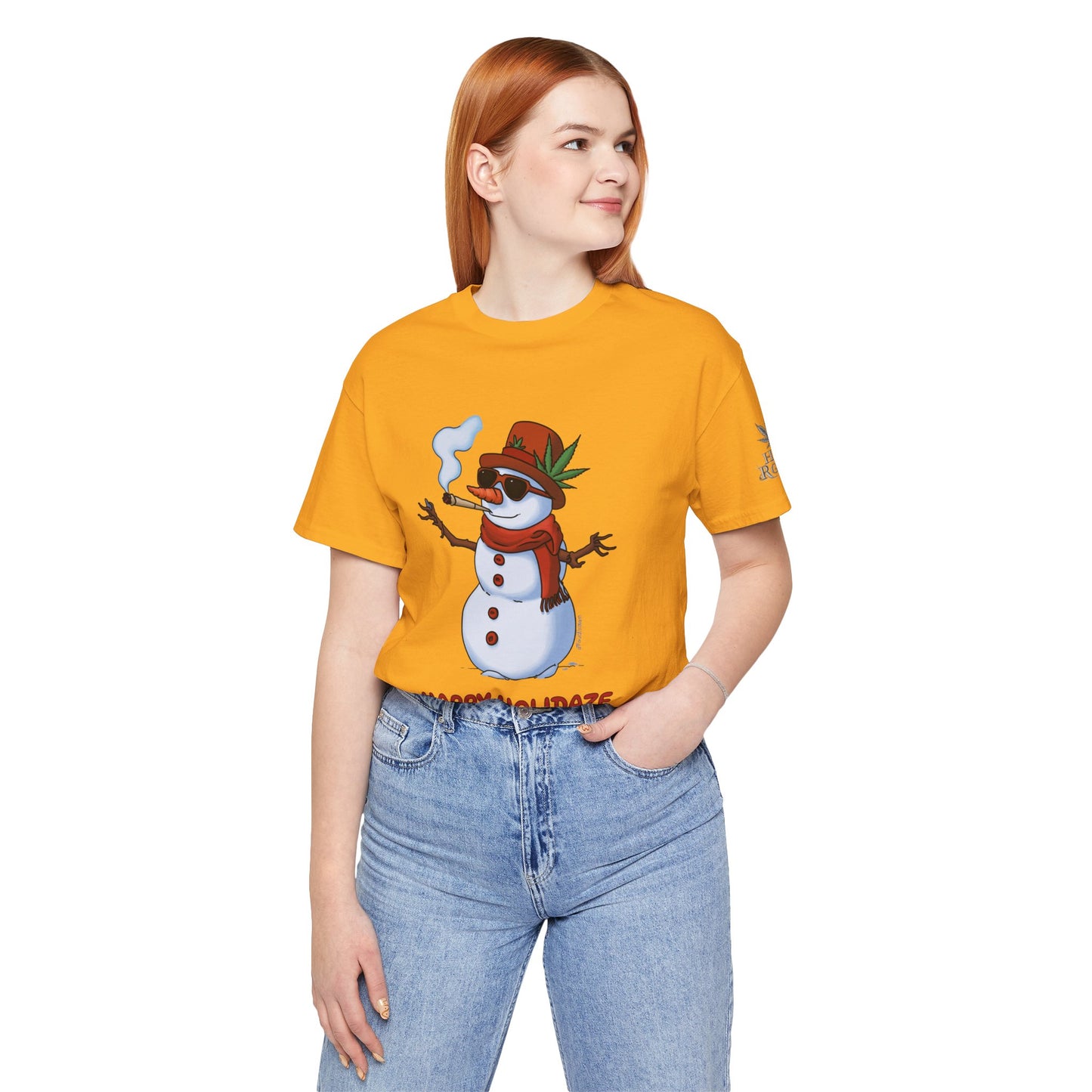 Happy Holidaze Premium Cannabis Christmas T-Shirt