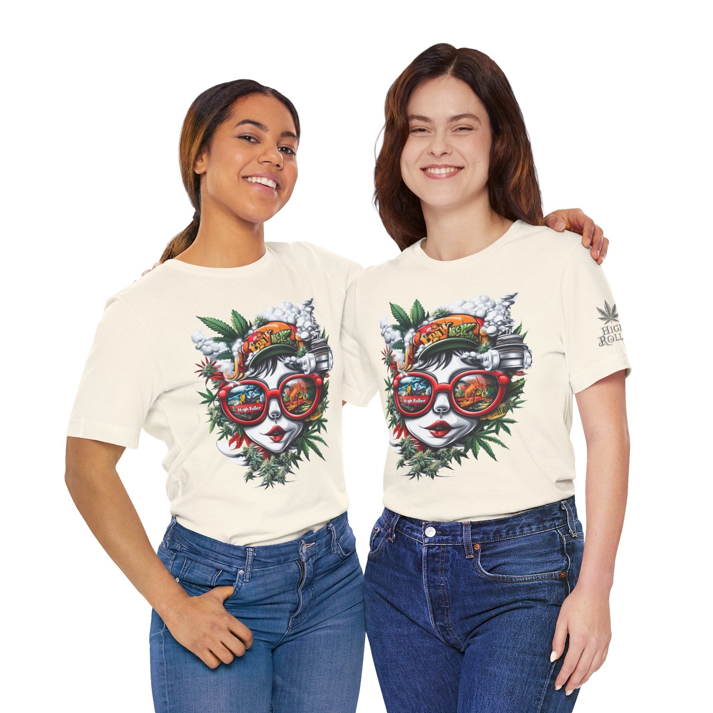 Vision Quest T-Shirt - Premium Airlume Cotton Cannabis Goddess Psychedelic Art Tee