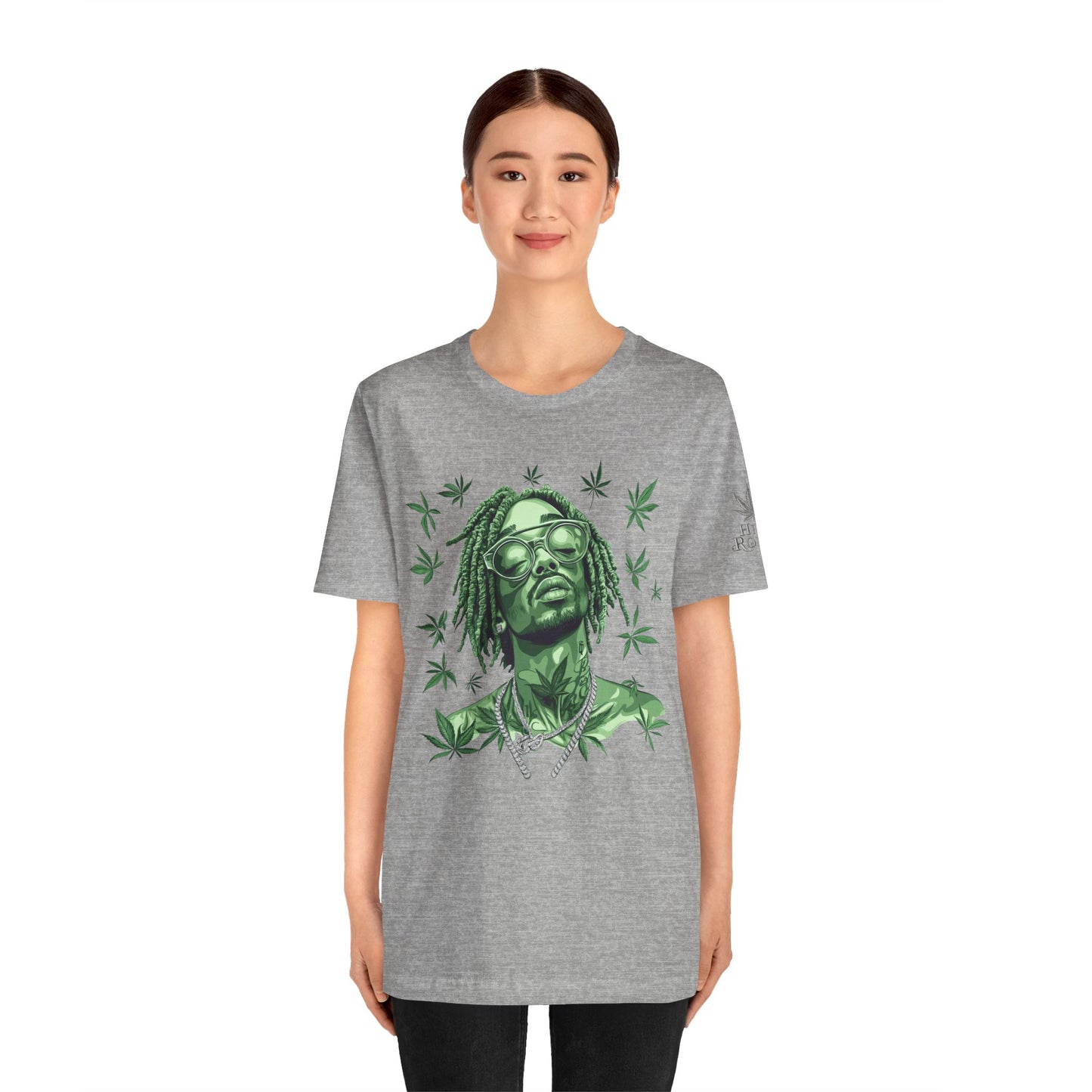 Elevated Vision Green Dream Tee - Premium Airlume Cotton Cannabis Culture Art