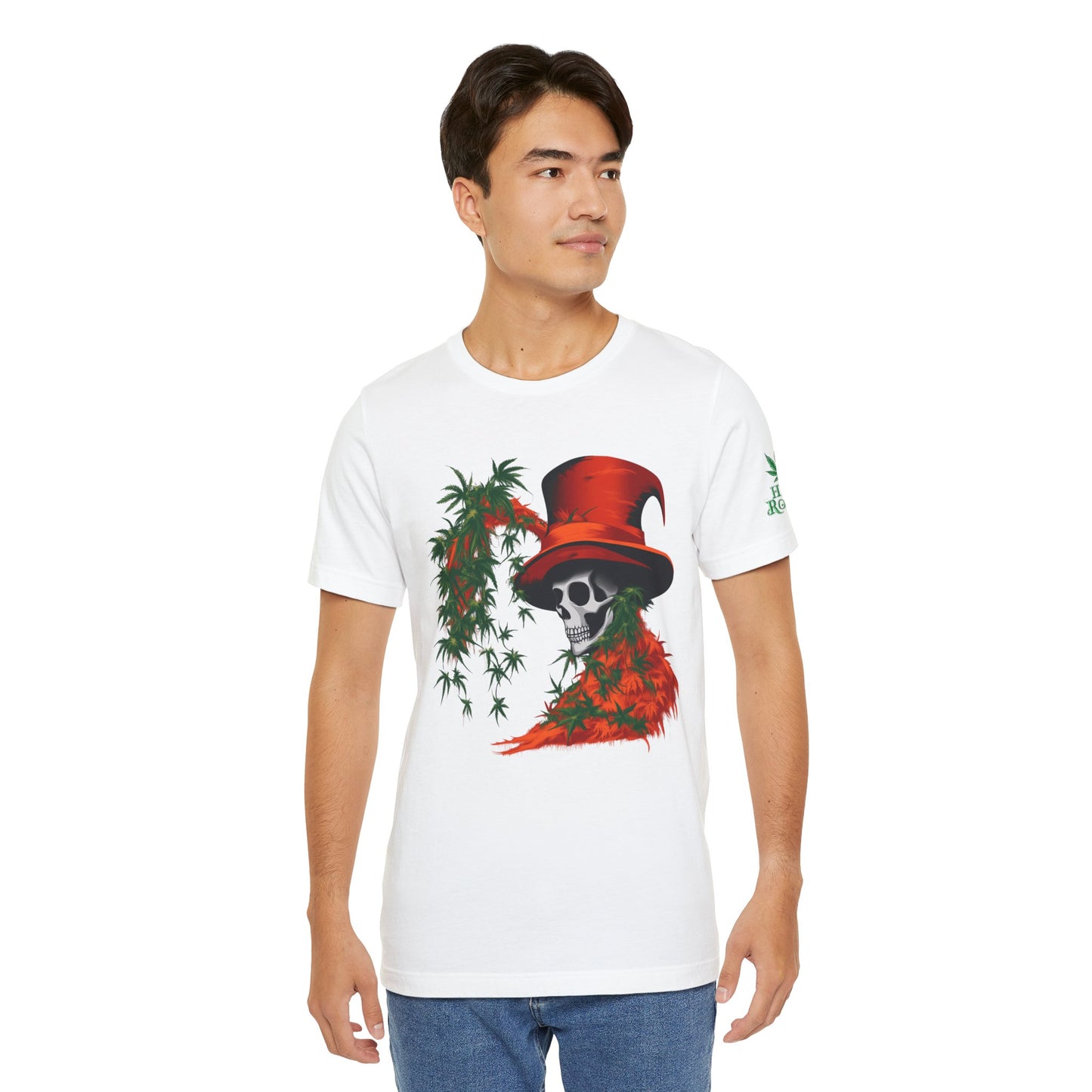 Top Hat Skull Tee - Premium Airlume Cotton Cannabis Culture Victorian Gothic Art
