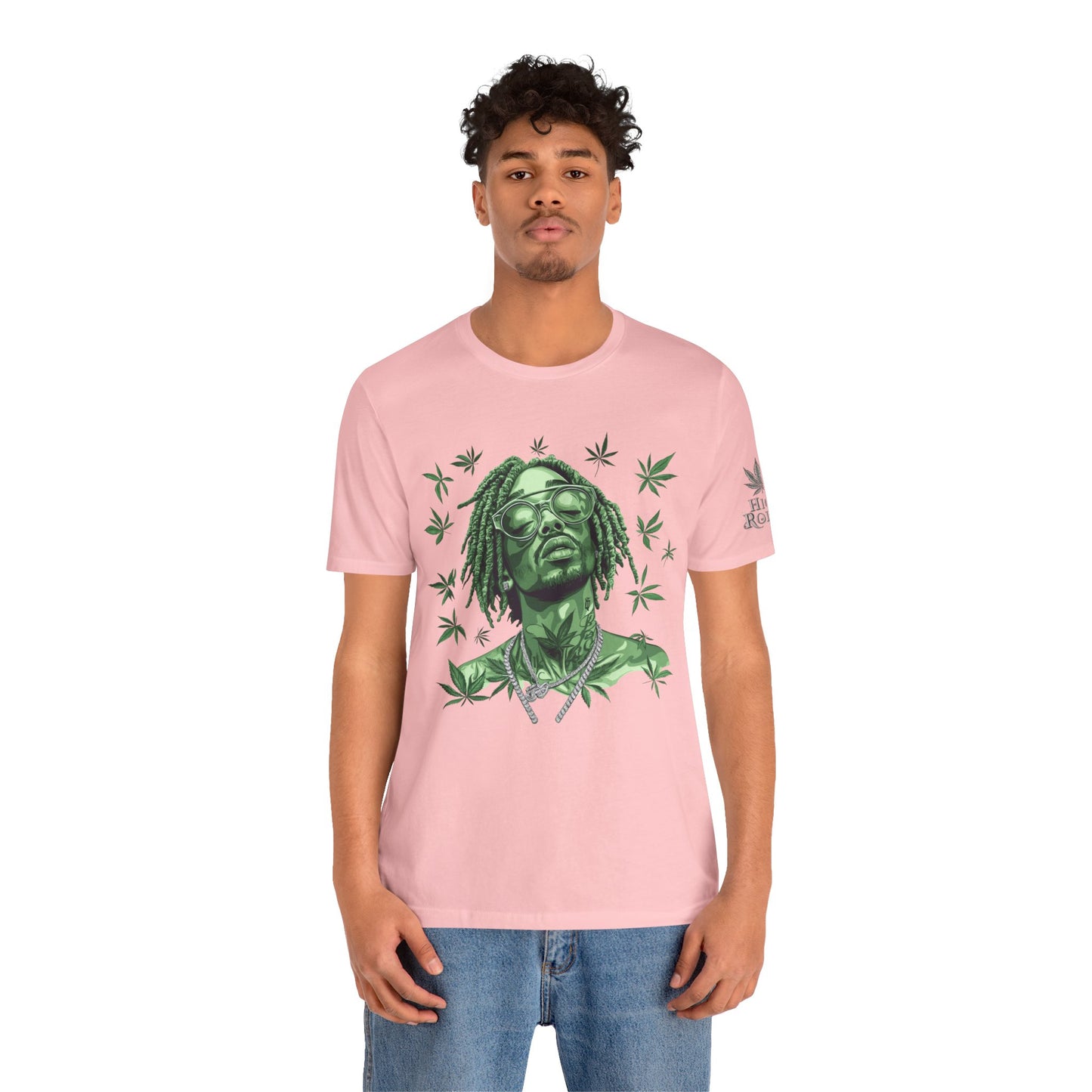 Elevated Vision Green Dream Tee - Premium Airlume Cotton Cannabis Culture Art
