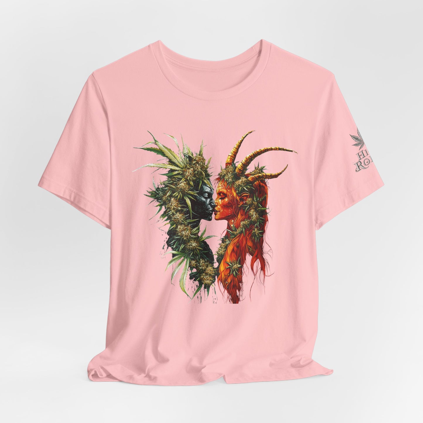 Sacred Union T-Shirt - Premium Airlume Cotton Cannabis Spirits Fantasy Art Tee