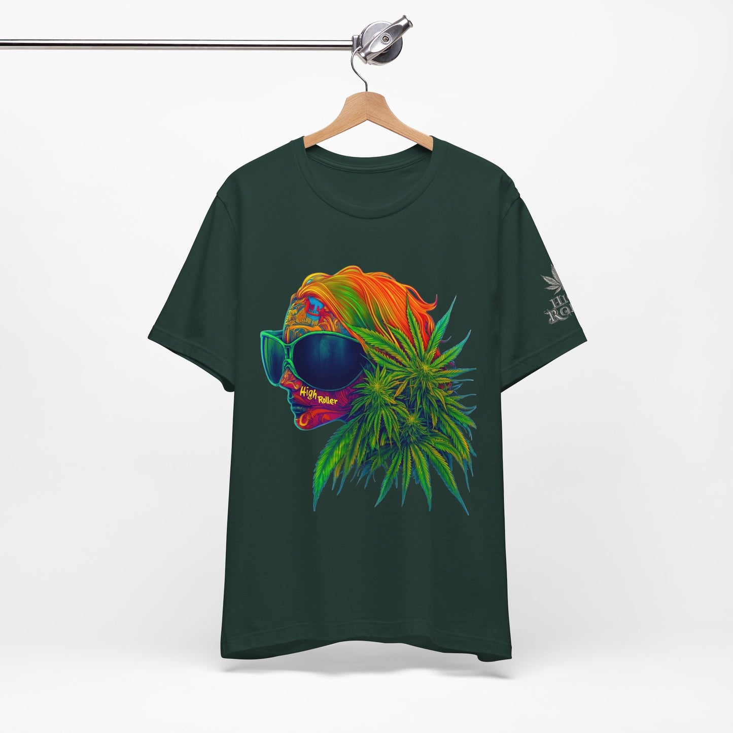 Neon Dreams Tee - Premium Airlume Cotton Cannabis Culture Psychedelic Profile Art