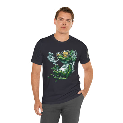 RIPPP IT Cosmic Frog Tee - Premium Airlume Cotton Cannabis Culture Streetwear