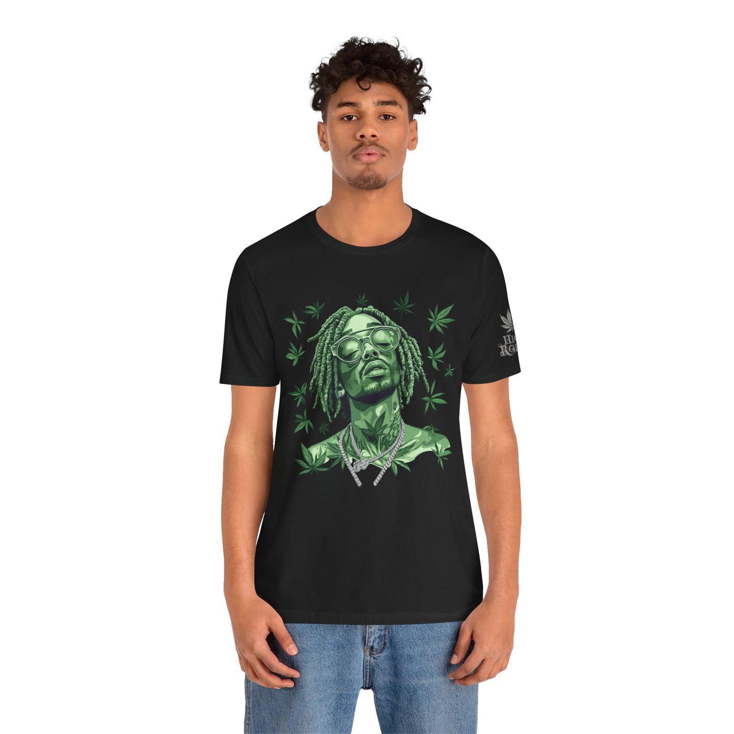 Elevated Vision Green Dream Tee - Premium Airlume Cotton Cannabis Culture Art