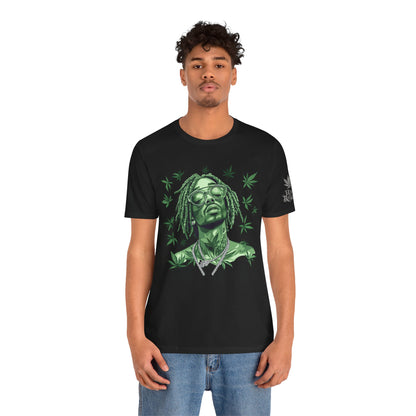Elevated Vision Green Dream Tee - Premium Airlume Cotton Cannabis Culture Art