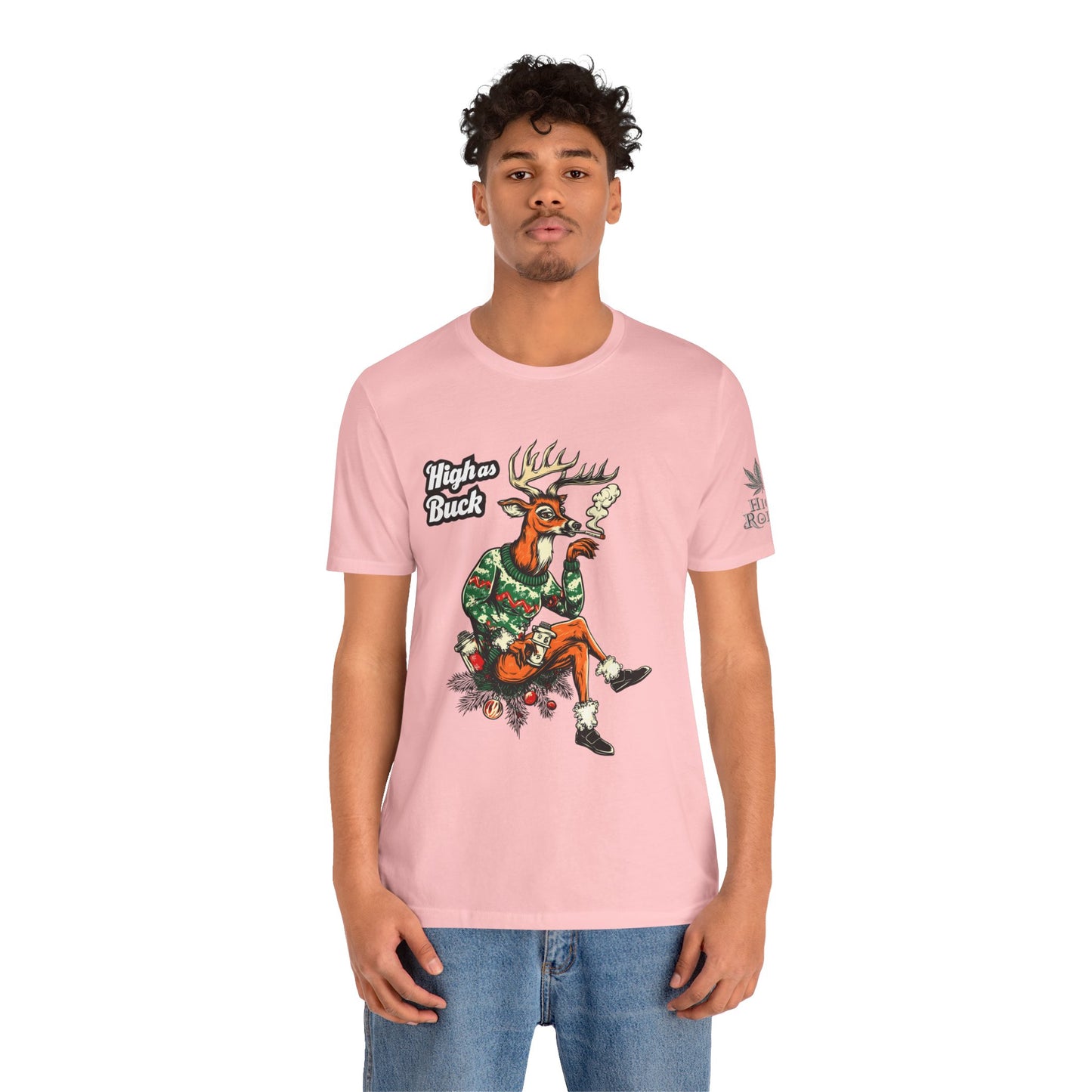HIGH AS BUCK CHRISTMAS™ | PREMIUM HOLIDAY CANNABIS TEE