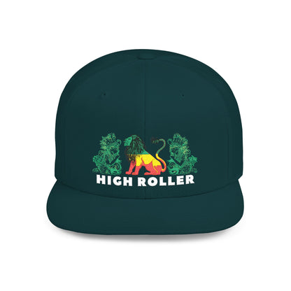 HIGH ROLLER Rastafarian Lion Snapback Cap