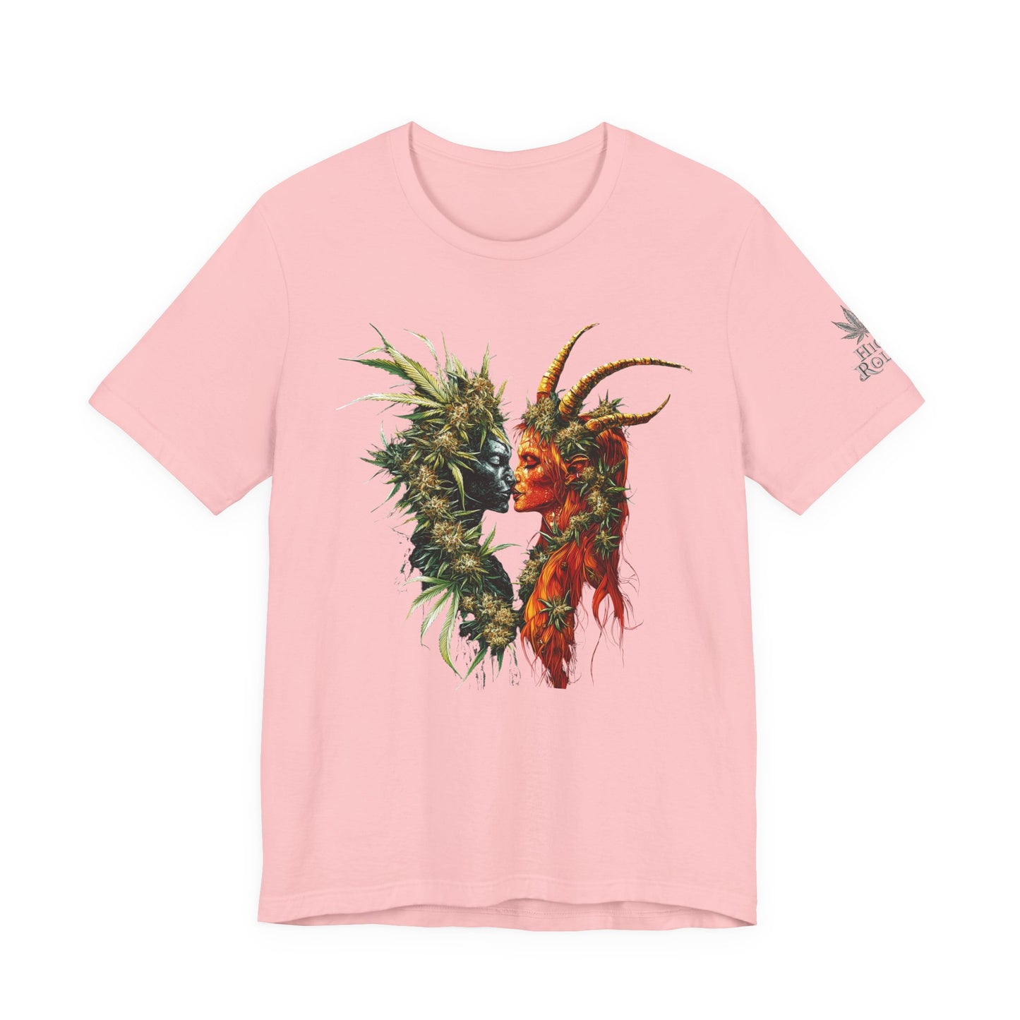 Sacred Union T-Shirt - Premium Airlume Cotton Cannabis Spirits Fantasy Art Tee