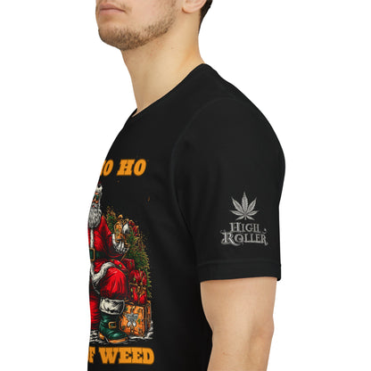 Ho Ho Ho Lot Of Weed Premium Cannabis Christmas T-Shirt